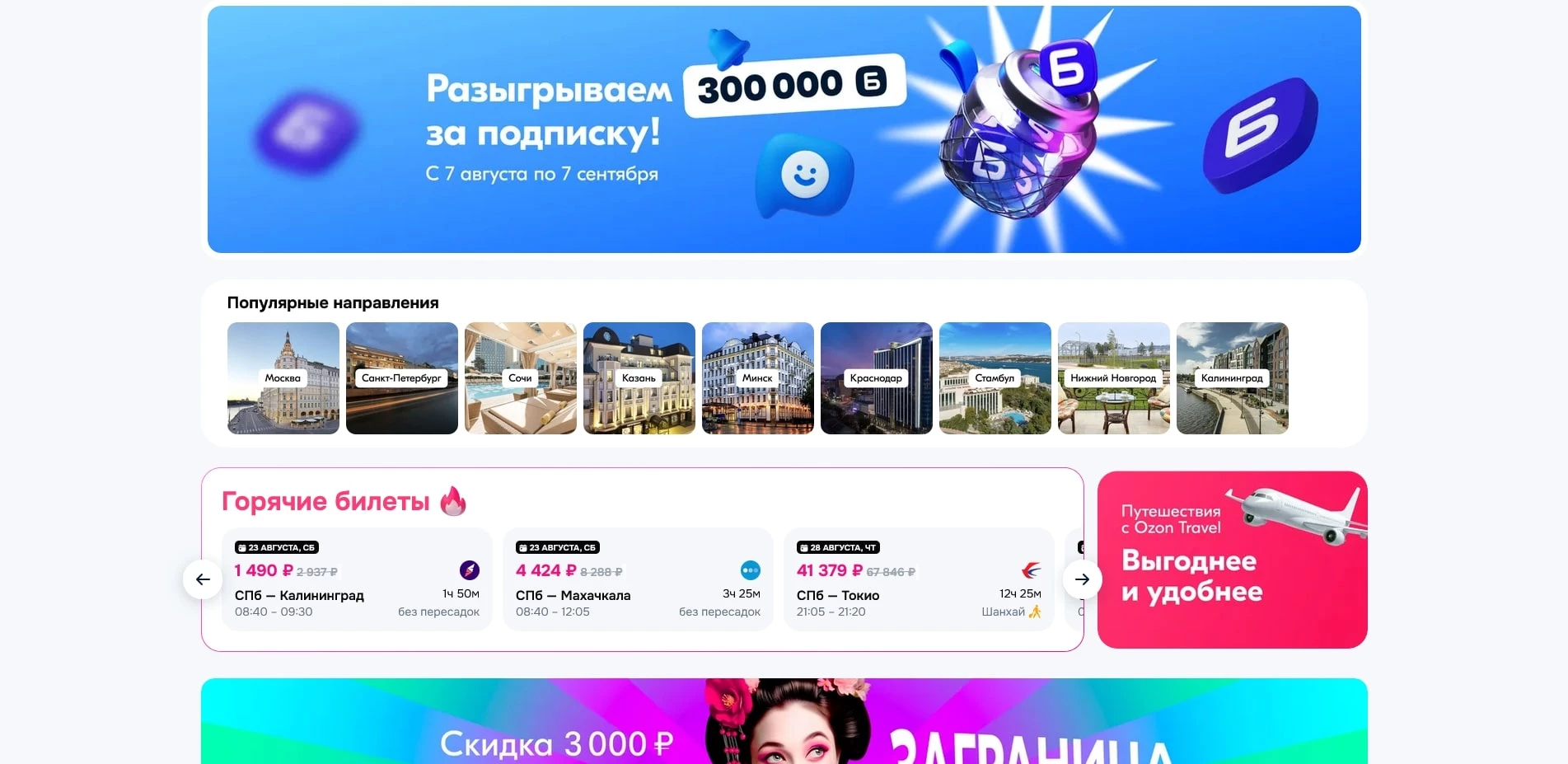 озон тревел