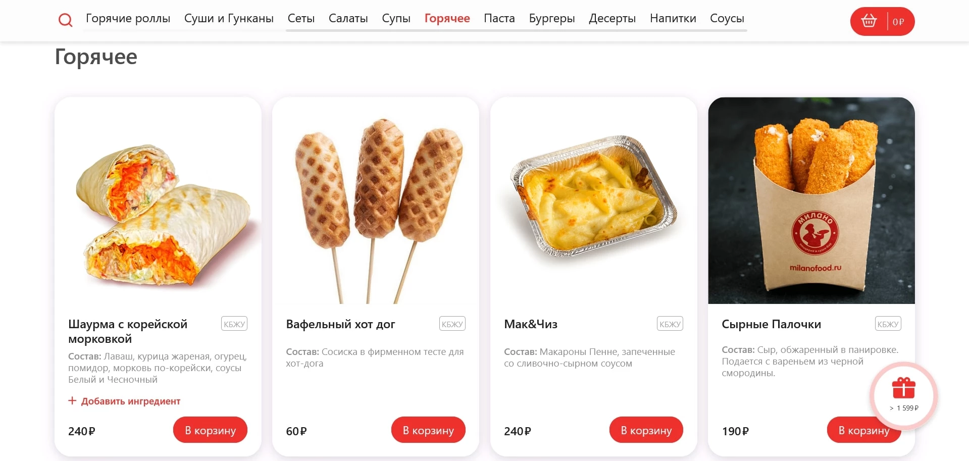 акции milanopizza