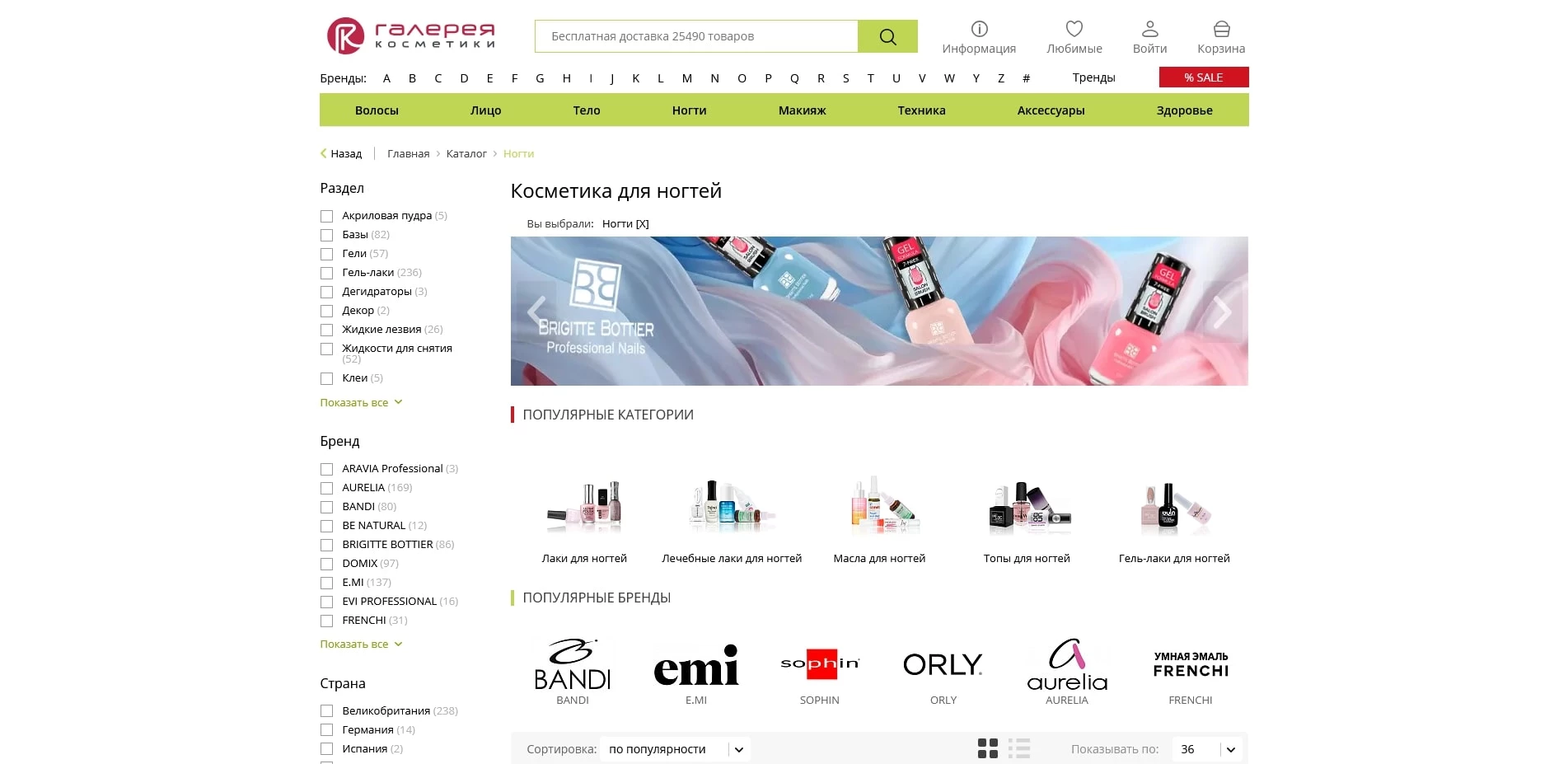 Галерея косметики